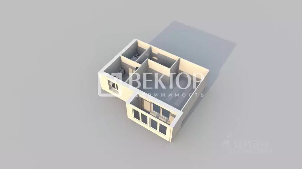 1-к кв. Костромская область, Кострома Катушечная ул., 96 (32.4 м) - Фото 2