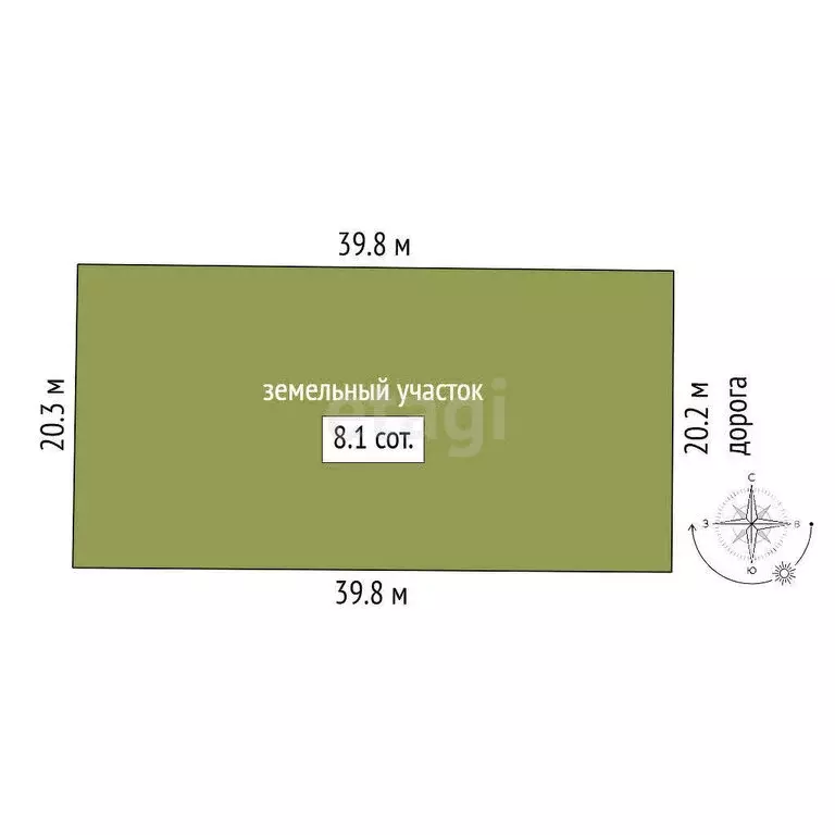 Участок в Заводоуковск, улица Семёна Урусова (8.09 м) - Фото 1