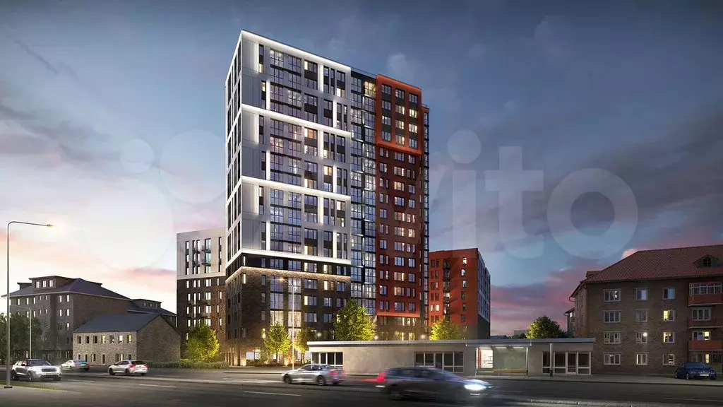 1-к. квартира, 37 м, 7/9 эт. - Фото 0