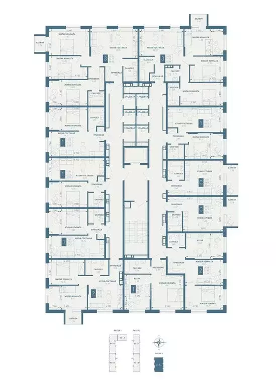 1-комнатная квартира: Краснодар, посёлок Берёзовый, микрорайон ... - Фото 2