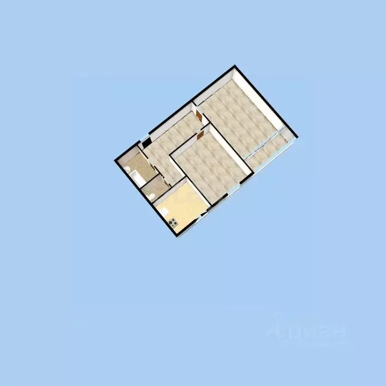 2-к кв. Башкортостан, Уфа ул. Булата Имашева, 6/1 (45.6 м) - Фото 2