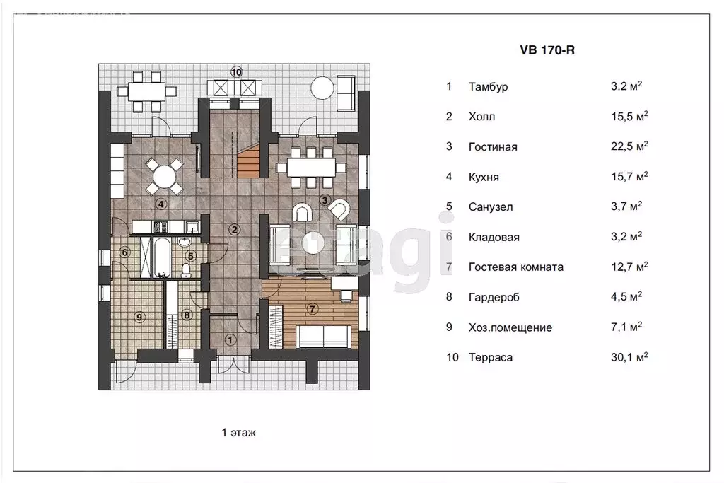 Дом в Новогусельский, территория СХПК Аграрник (196 м) - Фото 2