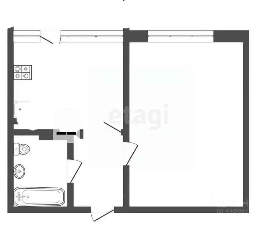 1-к кв. Смоленская область, Смоленск ул. Маршала Еременко, 68 (29.9 м) - Фото 0