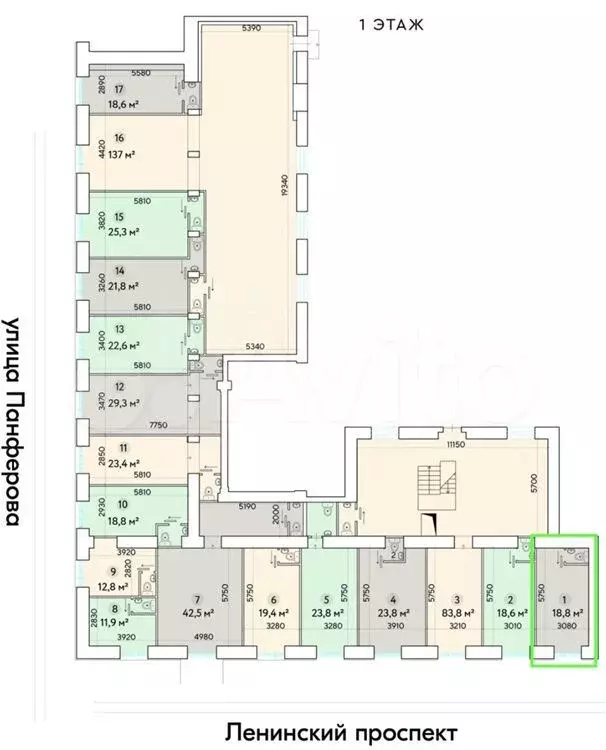 Продажа псн-торговое помещение 18,8м2 м.Университет ЮЗАО - Фото 0