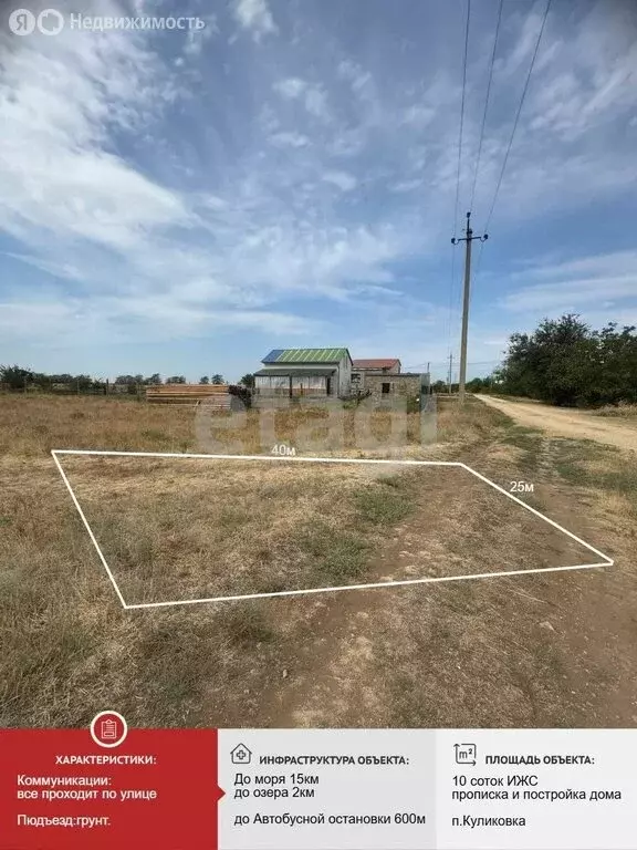 Участок в Сакский район, Лесновское сельское поселение, село ... - Фото 1