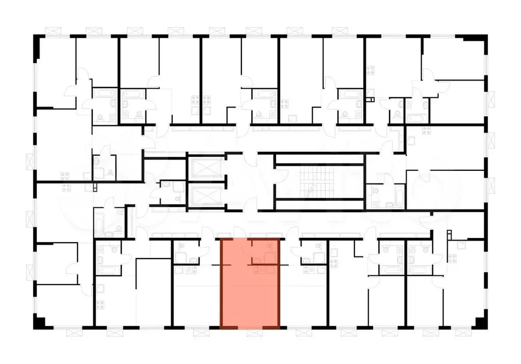 Квартира-студия, 23,6 м, 6/9 эт. - Фото 1