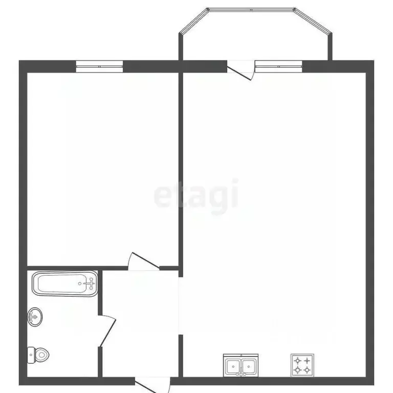 1-к кв. Санкт-Петербург Малоохтинский просп., 16к1 (45.1 м) - Фото 2