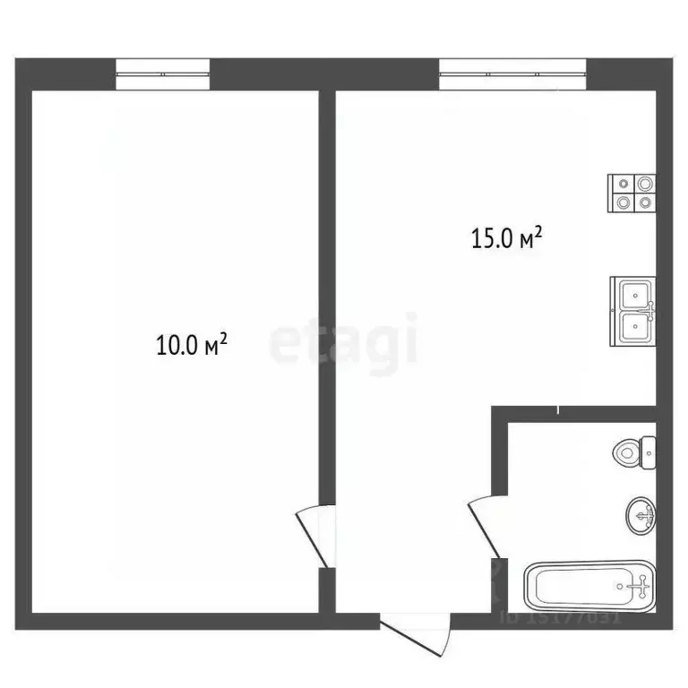 Комната Ямало-Ненецкий АО, Новый Уренгой Ленинградский просп., 10Г ... - Фото 2