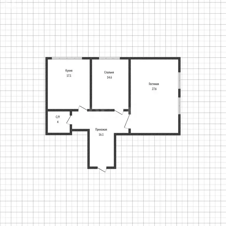 2-комнатная квартира: Махачкала, улица Ушакова, 16А (79.5 м) - Фото 1