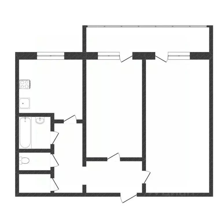 2-к кв. Тюменская область, Тюмень ул. Монтажников, 16 (53.7 м) - Фото 2