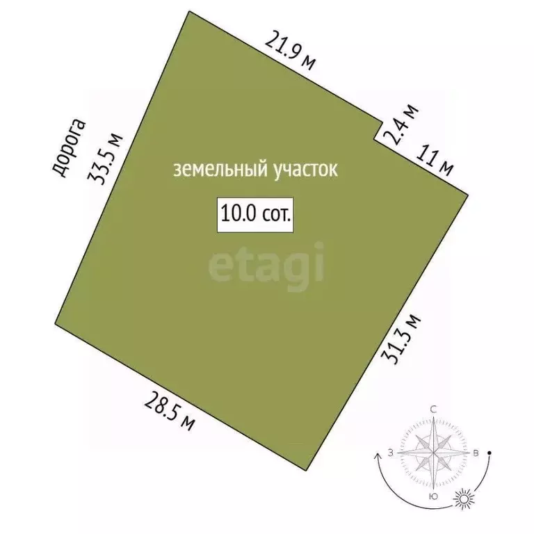 Участок в Тюменская область, Тюменский муниципальный округ, с. ... - Фото 1