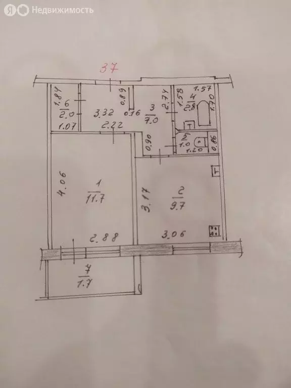 1-комнатная квартира: Казань, улица Юлиуса Фучика, 96 (36 м) - Фото 2