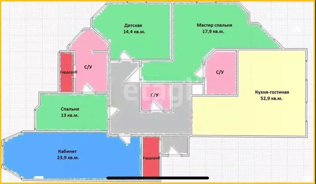 3-к кв. Московская область, Люберцы ул. Кирова, 3 (153.0 м) - Фото 1