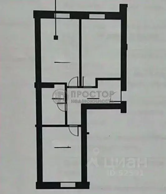 Квартира, 2 комнаты, 54 м - Фото 2