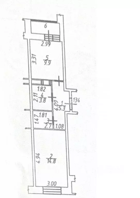 Квартира, 1 комната, 36.5 м - Фото 2