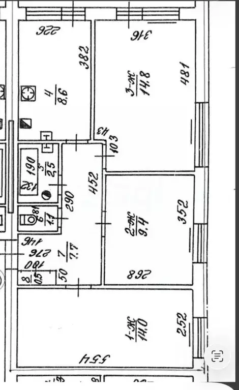 3-к кв. Калининградская область, Гурьевский муниципальный округ, пос. ... - Фото 2