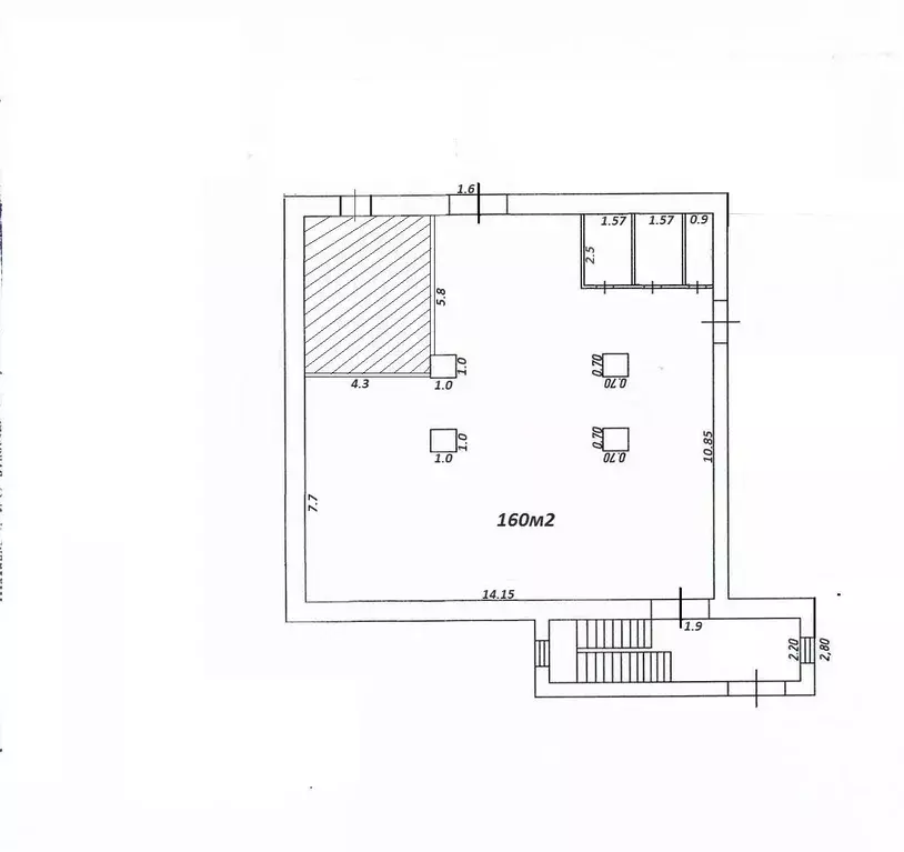 Склад в Татарстан, Казань ул. Ирек, 1к1 (160 м) - Фото 2