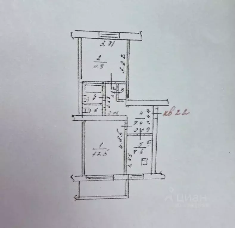 2-к кв. Тульская область, Богородицк Пушкинская ул., 19 (52.0 м) - Фото 2