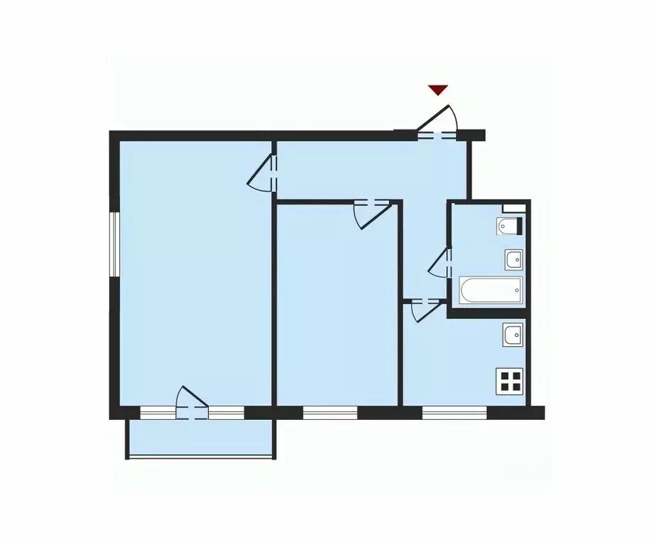 2-к кв. Владимирская область, Владимир ул. Белоконской, 17 (42.9 м) - Фото 1