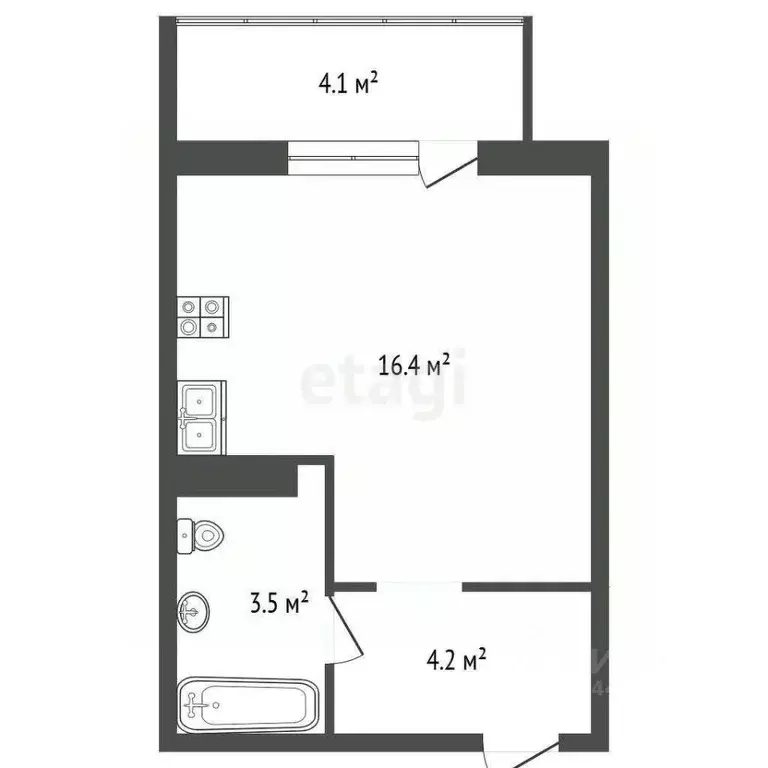 Студия Челябинская область, Челябинск ул. Братьев Кашириных, 115 (23.6 ... - Фото 2