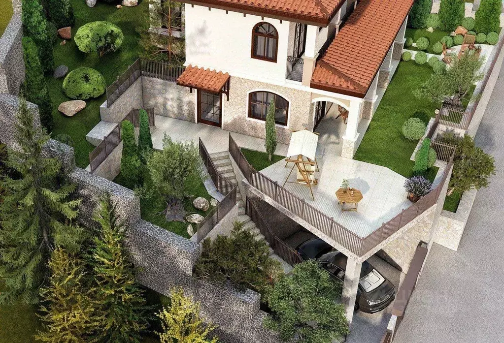 Дом в Крым, Ялта муниципальный округ, Гаспра пгт ул. Лесная (180 м) - Фото 1