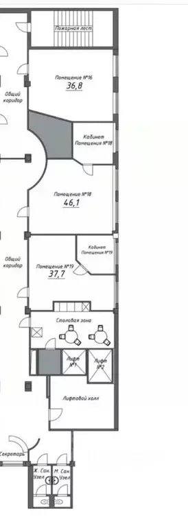 Офис в Санкт-Петербург Коломяжский просп., 33 (121 м) - Фото 1