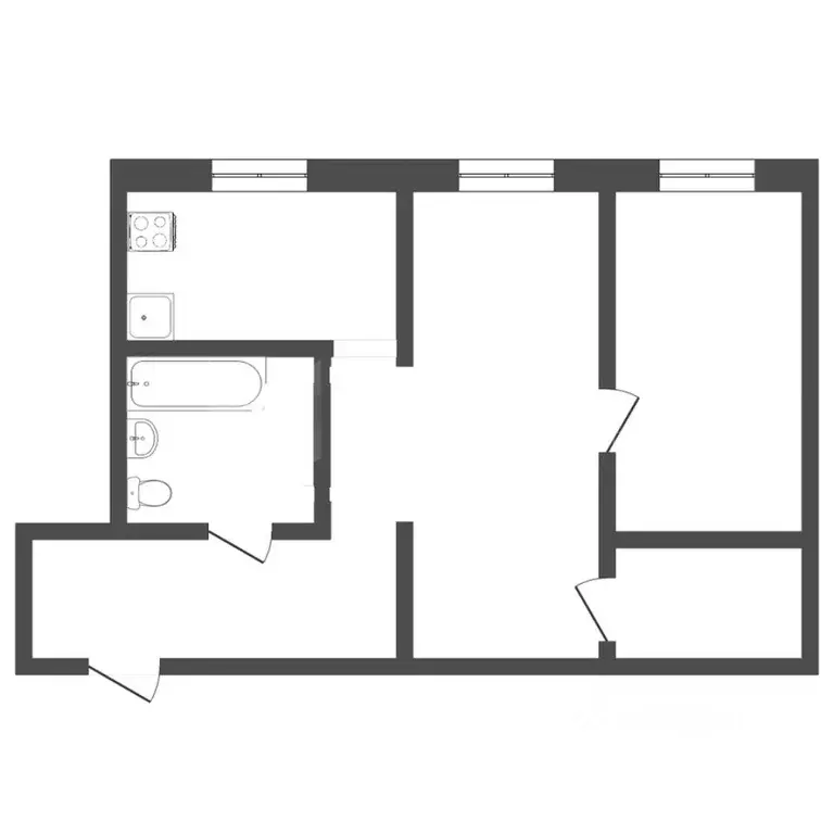 2-к кв. Тюменская область, Тюмень ул. Спорта, 1Г (43.0 м) - Фото 1