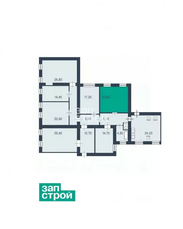 Комната Санкт-Петербург Моховая ул., 39 (23.6 м) - Фото 2