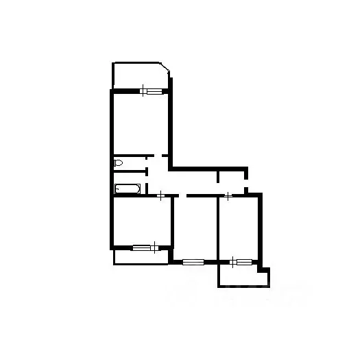 3-к кв. Новосибирская область, Новосибирск Дачная ул., 23/5 (62.0 м) - Фото 1