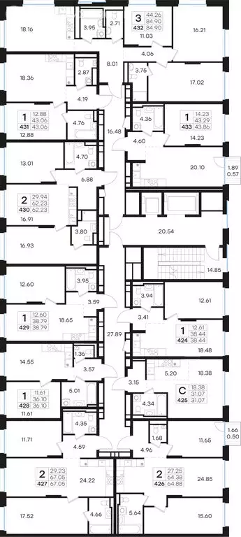2-комнатная квартира: Нижний Новгород, Нижегородский район (67.05 м) - Фото 1