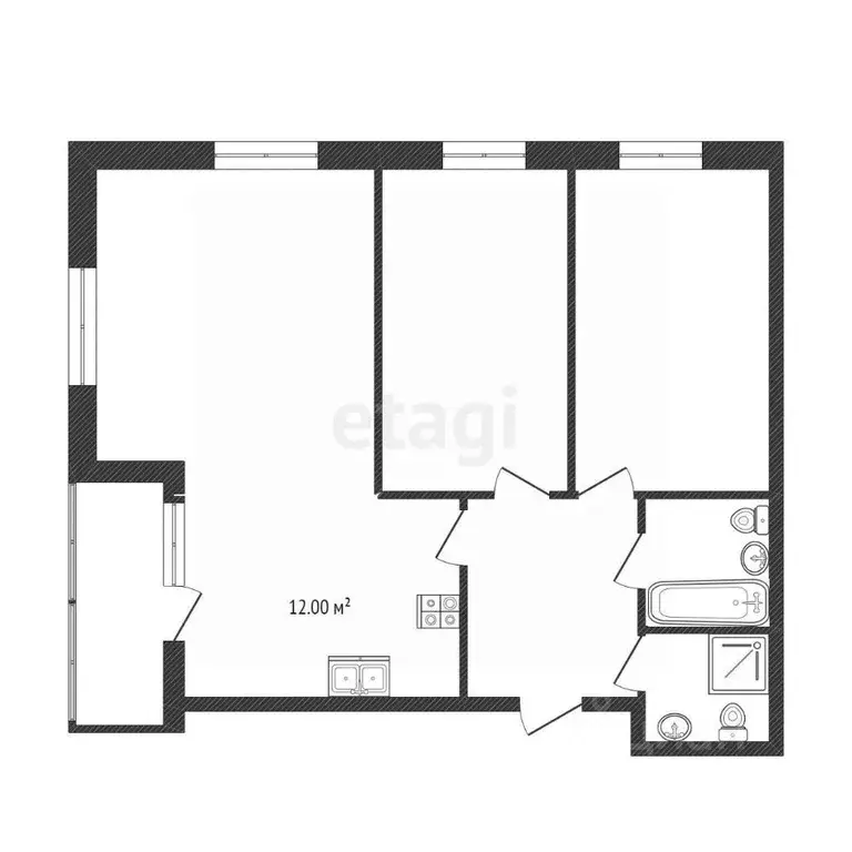 3-к кв. Ханты-Мансийский АО, Сургут Университетская ул., 19 (89.8 м) - Фото 1