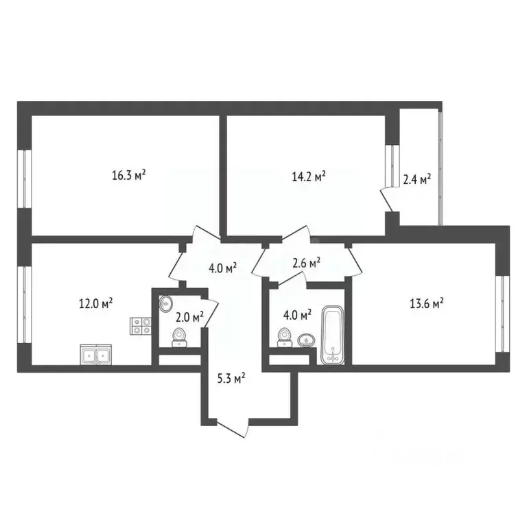 3-к кв. Саратовская область, Балашов Советская ул., 159 (75.0 м) - Фото 0