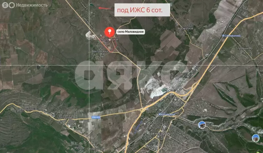 Участок в Бахчисарайский район, Ароматненское сельское поселение, село ... - Фото 1