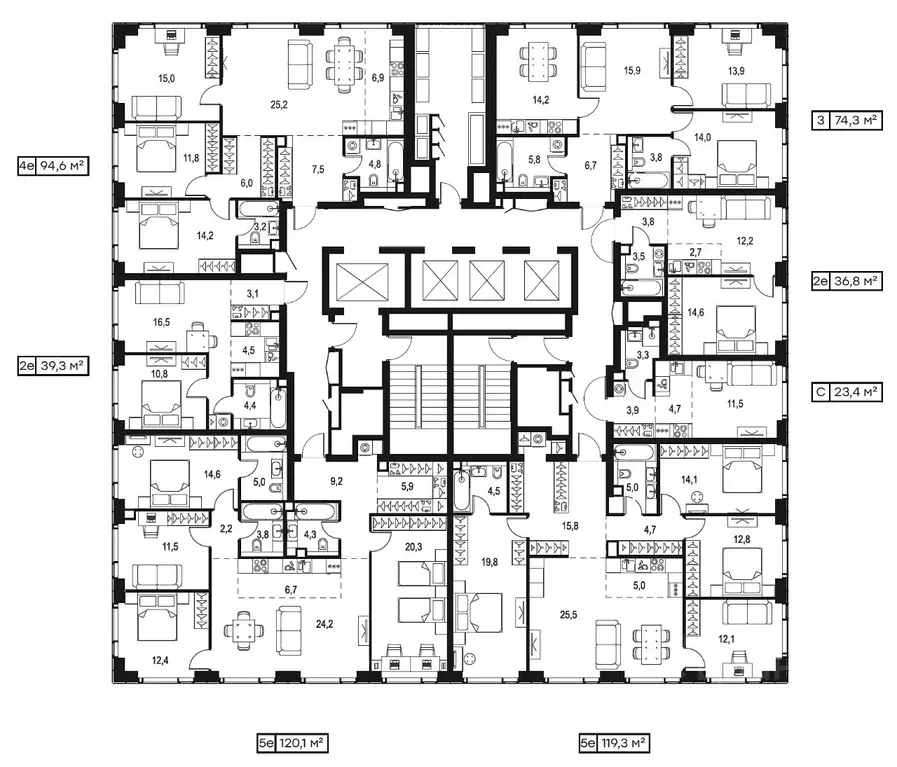 1-к кв. Москва Озерная ул., 1к2/4 (36.8 м) - Фото 2