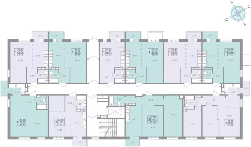 1-к кв. Иркутская область, Иркутск ул. Лобачевского, 31 (38.73 м) - Фото 2