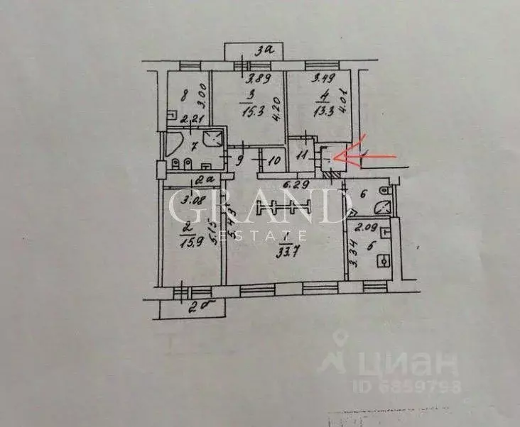 Квартира, 4 комнаты, 116.5 м - Фото 0