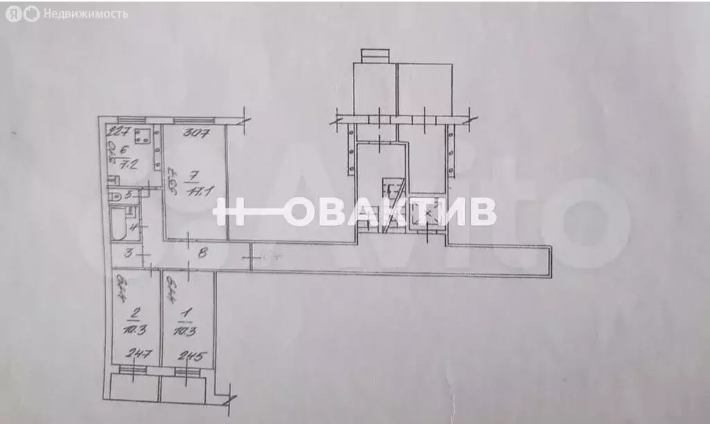3-комнатная квартира: Новосибирск, Линейная улица, 31/2 (63.1 м) - Фото 1