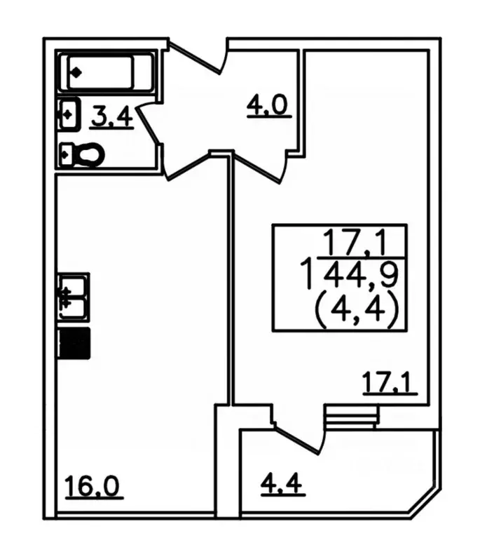 1-к кв. Ставропольский край, Пятигорск Бештау мкр, Алые Паруса жилой ... - Фото 1