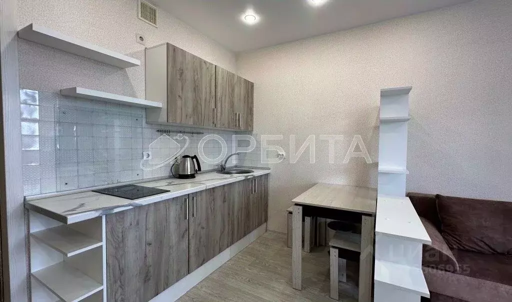 Студия Тюменская область, Тюмень ДОК мкр, ул. Ботаническая, 1 (25.7 м) - Фото 1