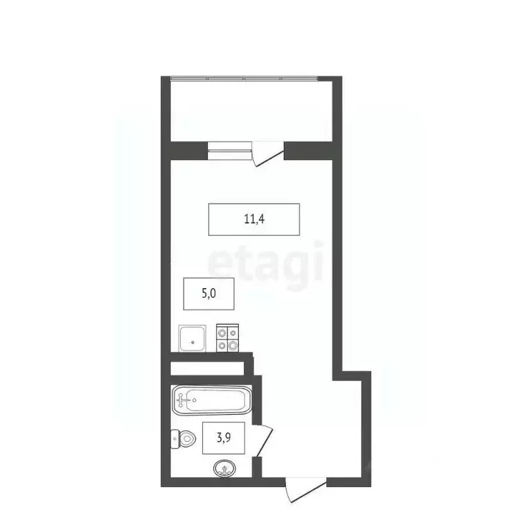 Студия Краснодарский край, Новороссийск Цемдолина тер., ул. Красина, ... - Фото 2