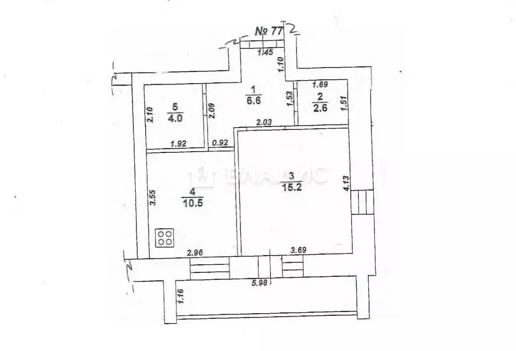 1-к кв. Воронежская область, Воронеж Гродненская ул., 6 (38.9 м) - Фото 2