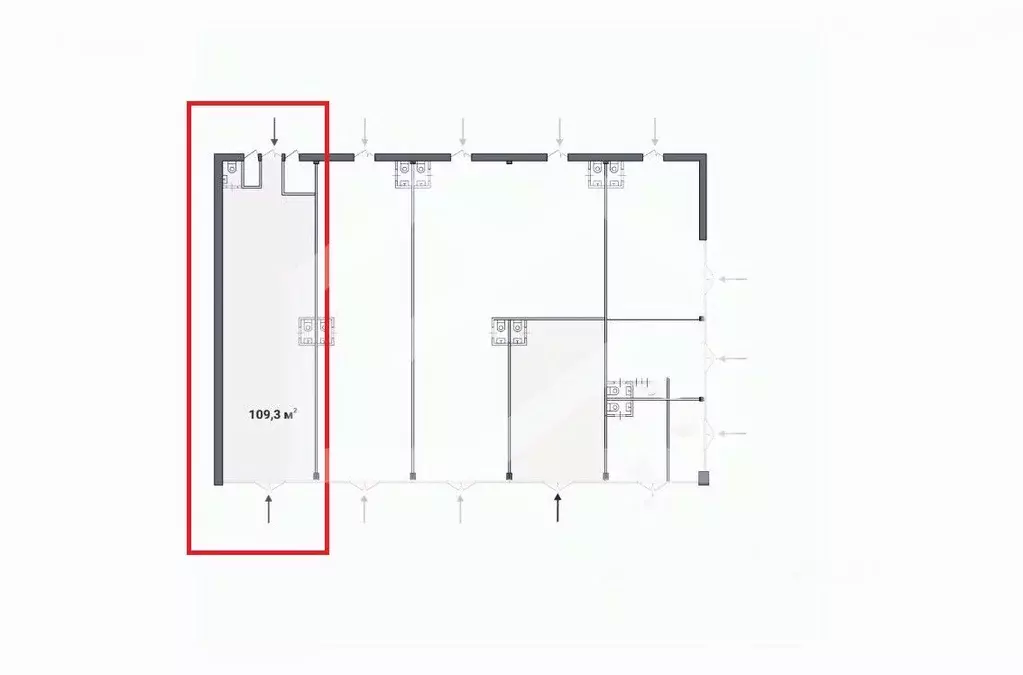 Помещение свободного назначения в Москва Тушинская ул., 24С15 (109 м) - Фото 2