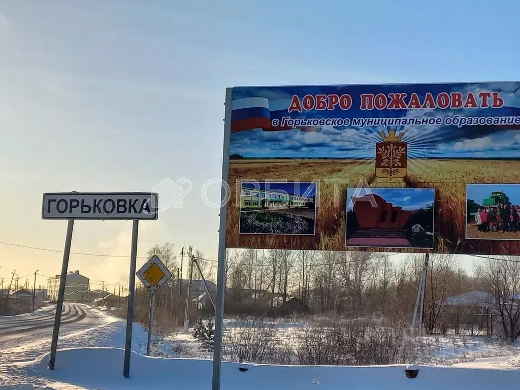 Участок в Тюменская область, Тюменский район, с. Горьковка Сибирская ... - Фото 0