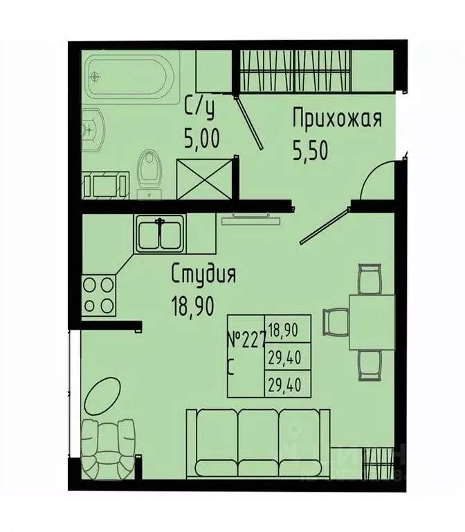 Студия Ленинградская область, Коммунар г. Гатчинский муниципальный ... - Фото 1