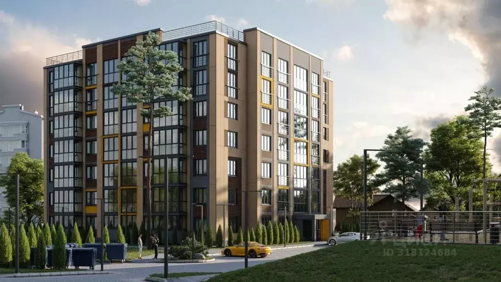 2-к кв. Калининградская область, Светлогорск Тихая ул., 6к1 (63.85 м) - Фото 1