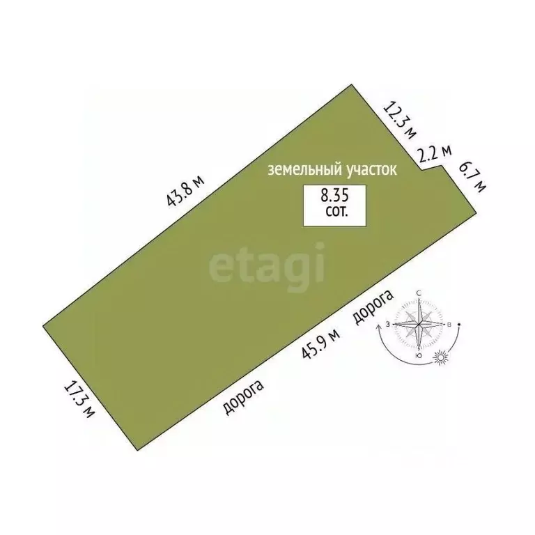 Участок в Севастополь Рыбак-5 садоводческое товарищество, 6 (8.35 ... - Фото 2