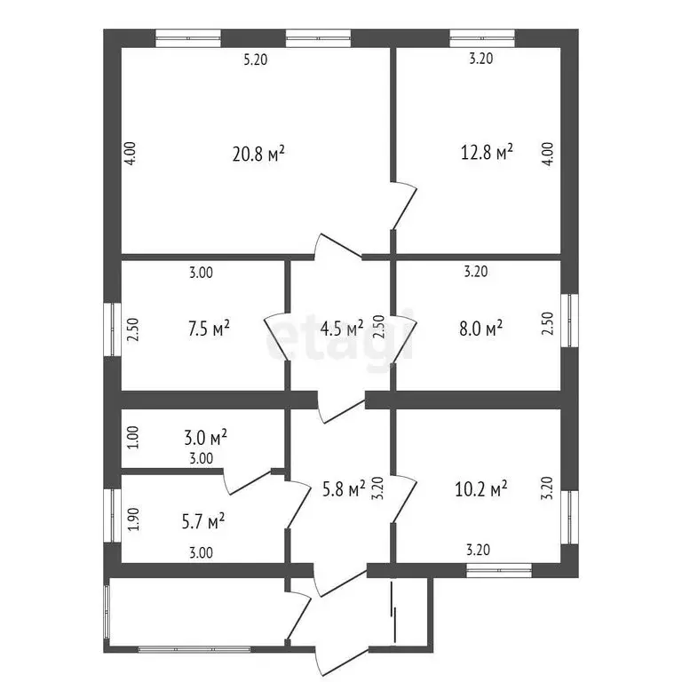 Дом в Исетское, улица 40 лет Победы (78.3 м) - Фото 1