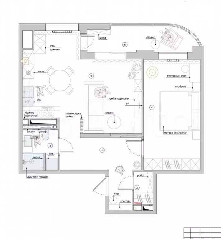 2-к. квартира, 60 м, 17/25 эт. - Фото 0