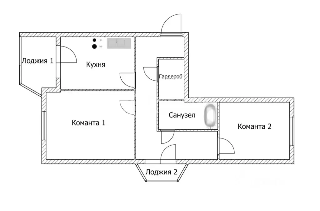2-к кв. Московская область, Лобня ул. Чайковского, 3а (83.0 м) - Фото 2