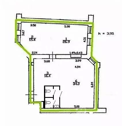 Офис в Санкт-Петербург Большая Московская ул., 1-3 (102 м) - Фото 2